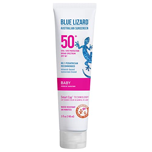 Blue Lizard BABY Mineral Sunscreen with Zinc Oxide, SPF 50+, Water Resistant