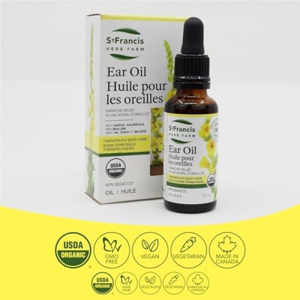 St. Francis Herb Farm Ear Oil | 30 ml | Ear Oil for Adults and Children | Pain - Image 4