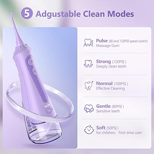 Sejoy Water Flossers for Teeth Cleaning, Water Flosser for Teeth Rechargeable - Image 3