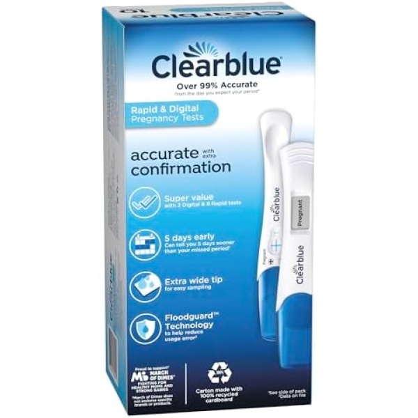 Clearblue Pregnancy Test Combo Pack, 10ct - Digital with Smart Countdown - Image 11