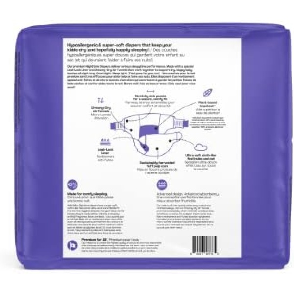 Hello Bello Premium Overnight Baby Diapers Size 3, 24 Count, Unisex, Ultra - Image 2