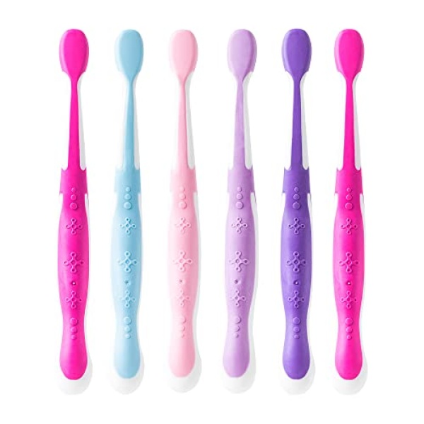Brush Buddies 6 Pack Barbie Toothbrushes for Kids, Children's Toothbrushes, Soft - Image 3