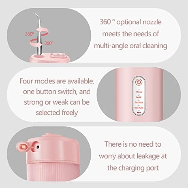 Wireless Oral Cleaning Machine, Retractable Dental Cleaner 200ml Water Tank, - Image 4