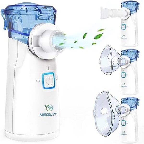 Ultrasonic Mesh Nebulizer, USB-C Rechargeable Nebulizer Machine for Adults