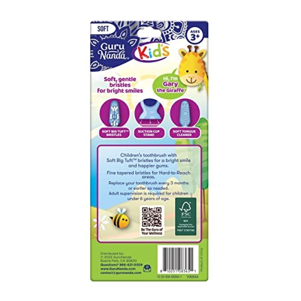 GuruNanda Kids Toothbrush with Suction Cup & Fun Animal Designs - Image 7