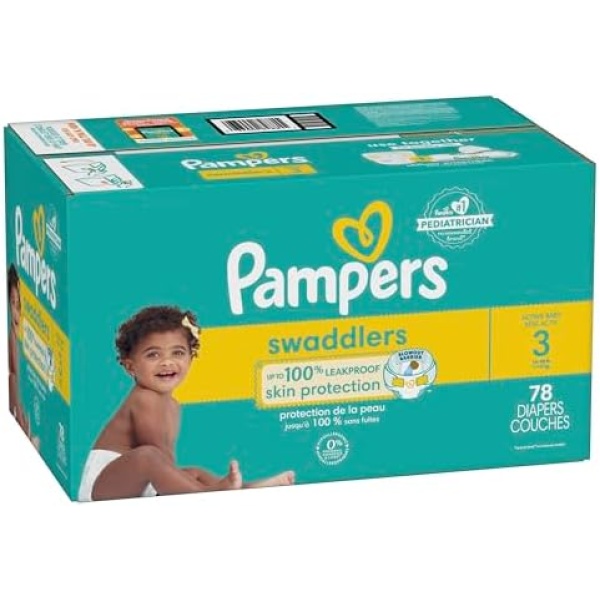 Pampers Swaddlers Diapers - Size 3, 78 Count, Ultra Soft Disposable Baby Diapers - Image 16