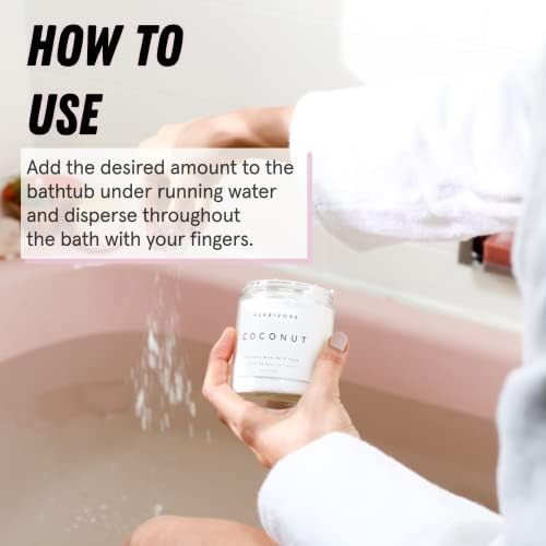 HERBIVORE Coconut Milk Bath Soak – Skin Hydrating & Softening, Soothing Light - Image 5