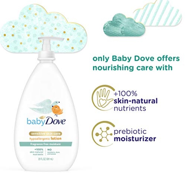 Baby Dove Face and Body Lotion for Sensitive Skin Moisture Fragrance - Image 6