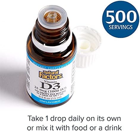 Natural Factors - Vitamin D3 Drops 1000 IU, 15ml - Image 4