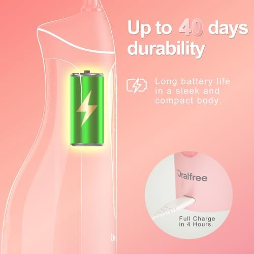 Water Dental flosser for Teeth Cleaning - Oralfree Braces Care, Cordless - Image 5