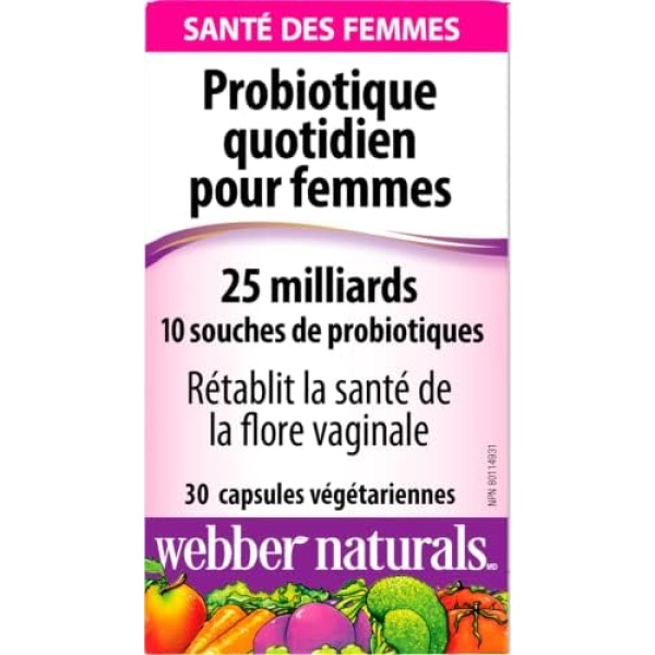 Webber Naturals Probiotic Women’s Daily, 25 Billion Active Cells, 10 Probiotic - Image 8