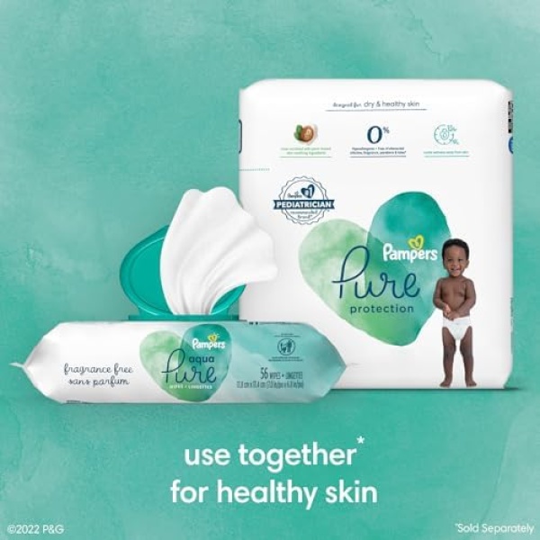 Pampers Pure Protection Diapers - Size 3, 116 Count, Hypoallergenic Premium - Image 7