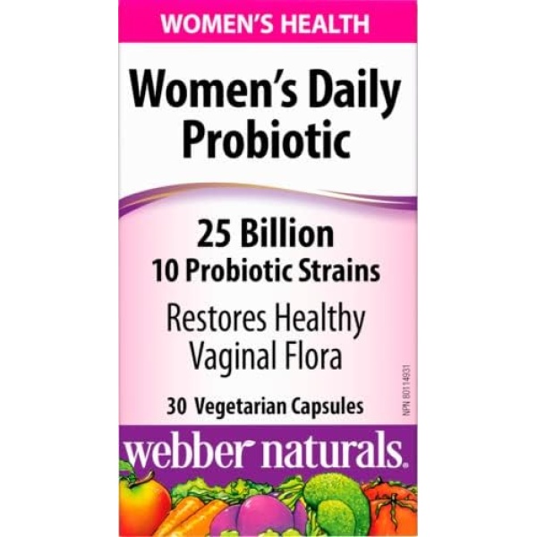 Webber Naturals Probiotic Women’s Daily, 25 Billion Active Cells, 10 Probiotic - Image 7