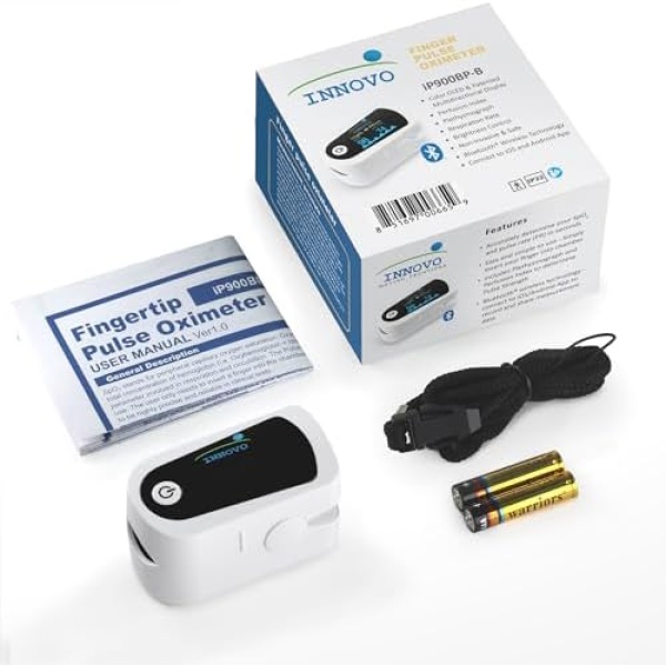 Innovo Premium Fingertip Pulse Oximeter Blood Oxygen Monitor - Image 8