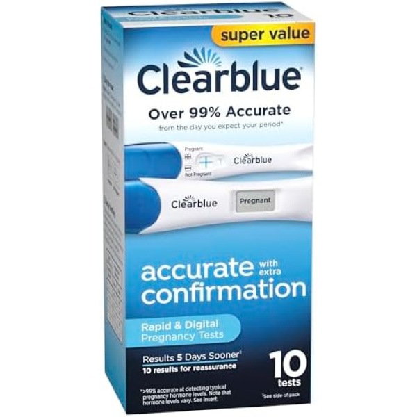 Clearblue Pregnancy Test Combo Pack, 10ct - Digital with Smart Countdown - Image 10