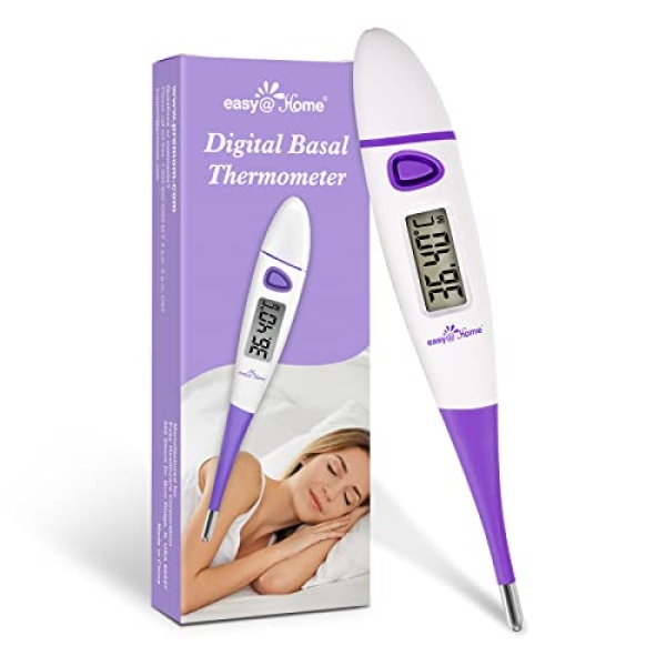 Easy@Home Digital Basal Body Thermometer: Oral Ovulation Tracking Thermometer,