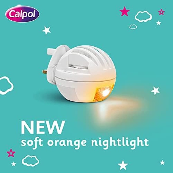 Calpol Vapour Plug Nightlight Lavender Chamomile 3+ Months (Orange Light) - Image 3
