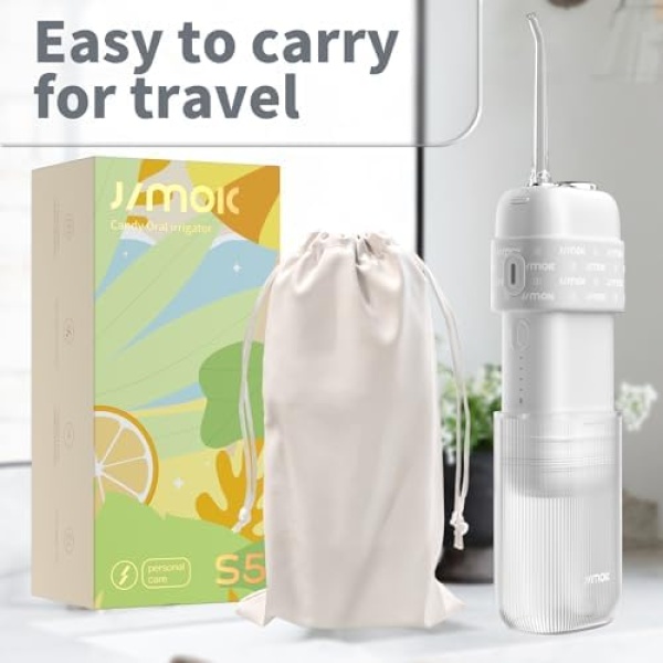 JIMOK Portable Water Flosser Mini Cordless Portable Oral Irrigator Water Teeth - Image 7