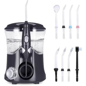 Water Flosser, Dental Water Flosser for Teeth Cleaning with 10 Pressures & 8
