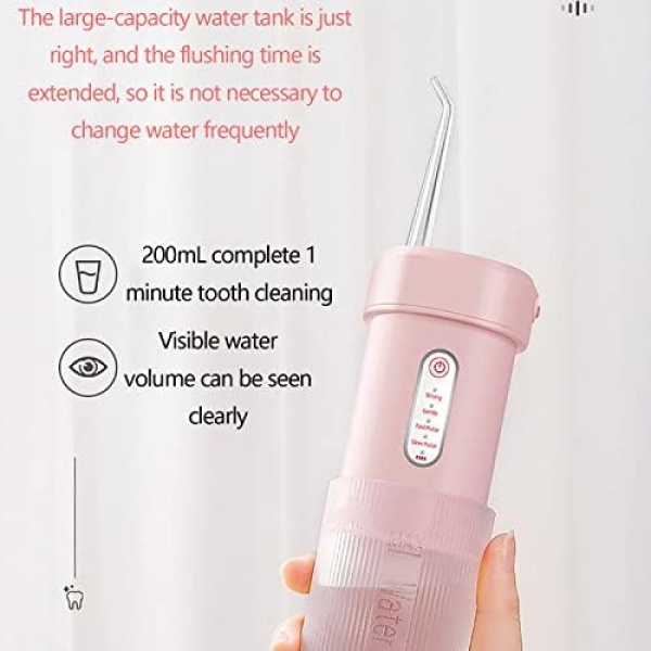 Wireless Oral Cleaning Machine, Retractable Dental Cleaner 200ml Water Tank, - Image 5