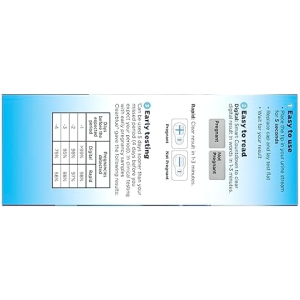 Clearblue Pregnancy Test Combo Pack, 10ct - Digital with Smart Countdown - Image 3