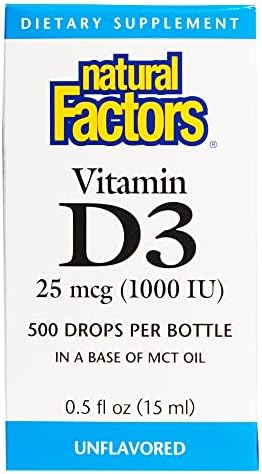 Natural Factors - Vitamin D3 Drops 1000 IU, 15ml