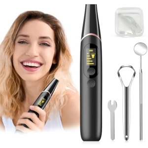 Teeth Cleaning Kit for Adult, Electric Teeth Cleaning Tools with LED Light,5