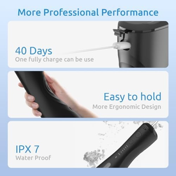 SYNHOPE Water Flosser [Dental Cordless Portable] 6 Modes & IPX7 Waterproof - Image 6