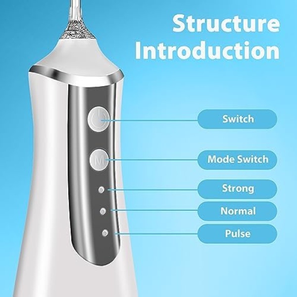 GENKENT Water Flosser Cordless Dental Pick for Teeth Clean Portable Oral - Image 2