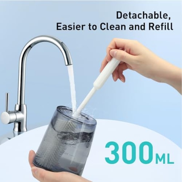 Water Dental Flosser Pick for Teeth: 4 Modes Cordless Portable 300ML Larger Tank - Image 5