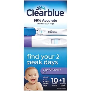 Clearblue Ovulation Complete Starter Kit, 10 Ovulation Tests and 1 Pregnancy
