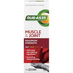 RUB A535 Muscle & Joint Heat Cream, Deep Penetrating Pain Relief, Maximum