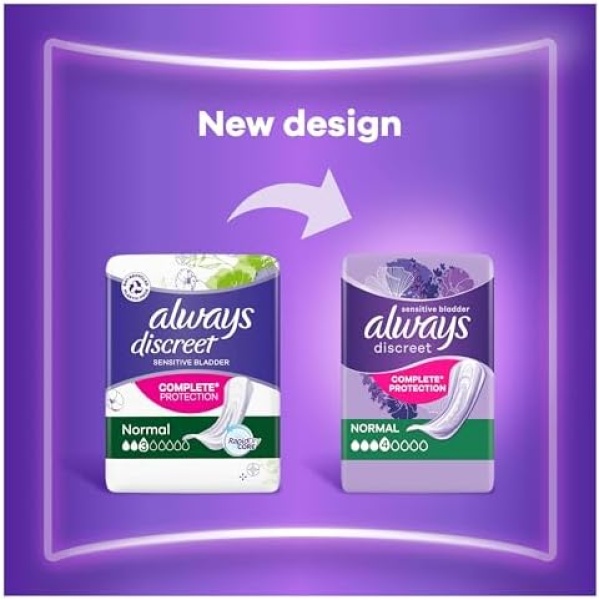 Always Discreet Incontinence Pads Women, Normal, 48 Moderate Absorbency Pads - Image 5