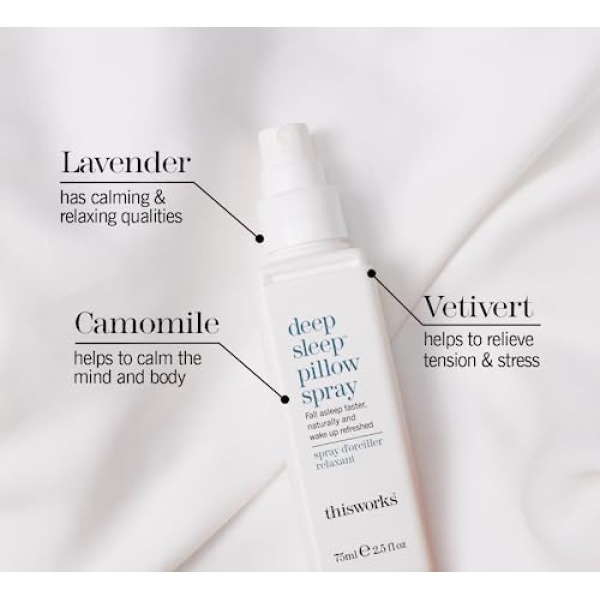 This Works Deep Sleep Pillow Spray, 75 ml, Infused with Lavender, Camomile - Image 3