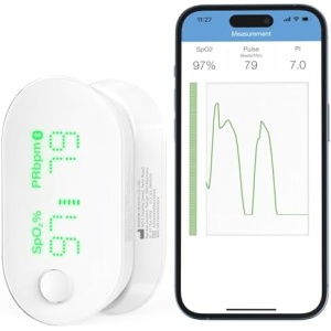 iHealth AIR Rechargeable Fingertip Pulse Oximeter, Blood Oxygen Saturation