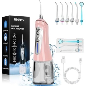 NBGRLVS Water Dental Picks for Teeth Cleaning,6 Modes 6 Tips and Storage Case