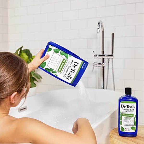 Dr Teal's Pure Epsom Salt, Relax & Relief With Eucalyptus And Spearmint, 3 lb - Image 7