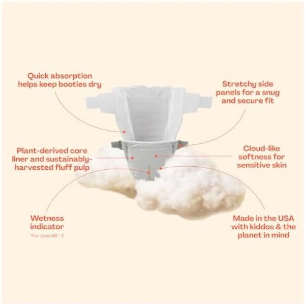 Hello Bello Premium Diapers, Size 1 (8-12 lbs) Surprise Pack for Girls - 128 - Image 2
