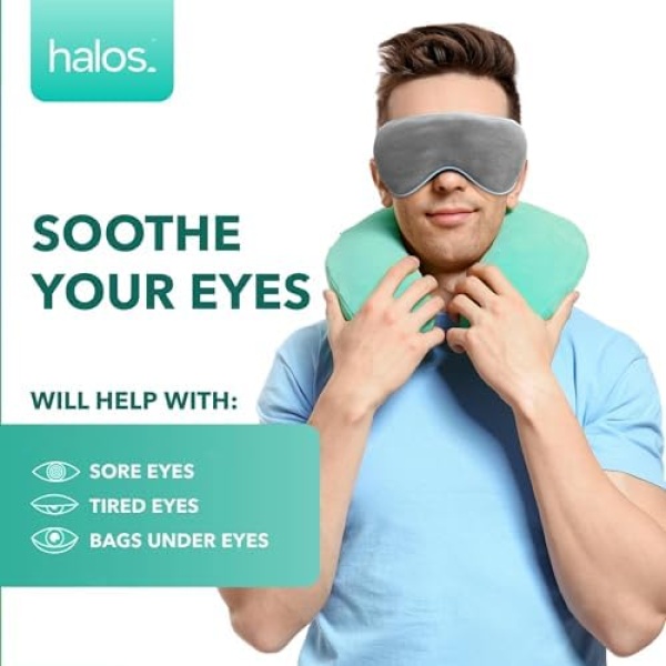 Heated Eye Mask for Dry Eyes - Microwave Activated Warm Eye Compress Treats - Image 3