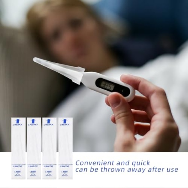 100 Pieces Digital Thermometer Probe Covers Disposable Thermometer Sleeves - Image 5