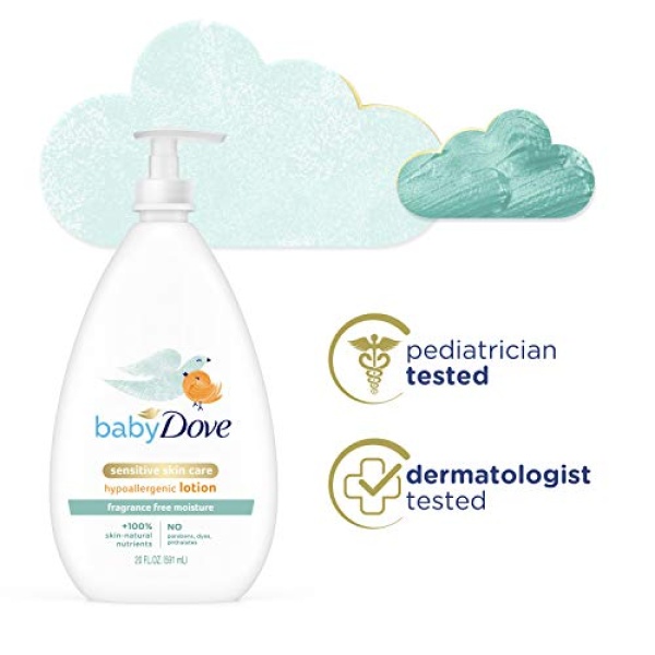 Baby Dove Face and Body Lotion for Sensitive Skin Moisture Fragrance - Image 5