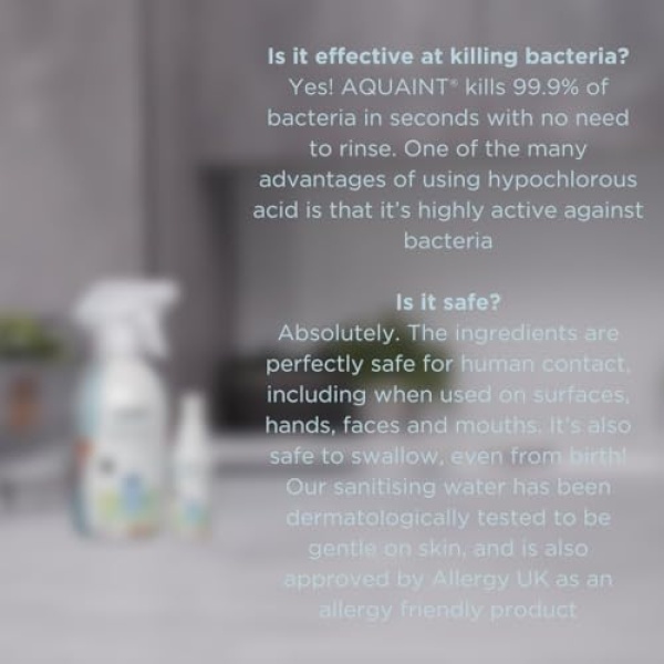 Vital Baby Hygiene AQUAINT Sanitising Water - Kills 99.9% of Germs - Baby Safe - Image 5