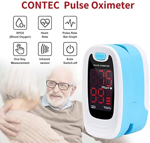 CONTEC LED CMS50M Pulse Oximeter,SpO2 and PR Value Waveform Blood Oxygen, - Image 2