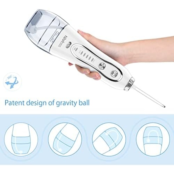 H2ofloss Water Flosser Portable Dental Oral Irrigator with 5 Modes, 6 - Image 5