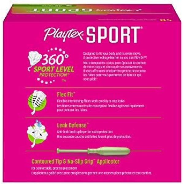 Playtex Sport Tampons, Super Absorbency, Fragrance-Free - 48ct - Image 2