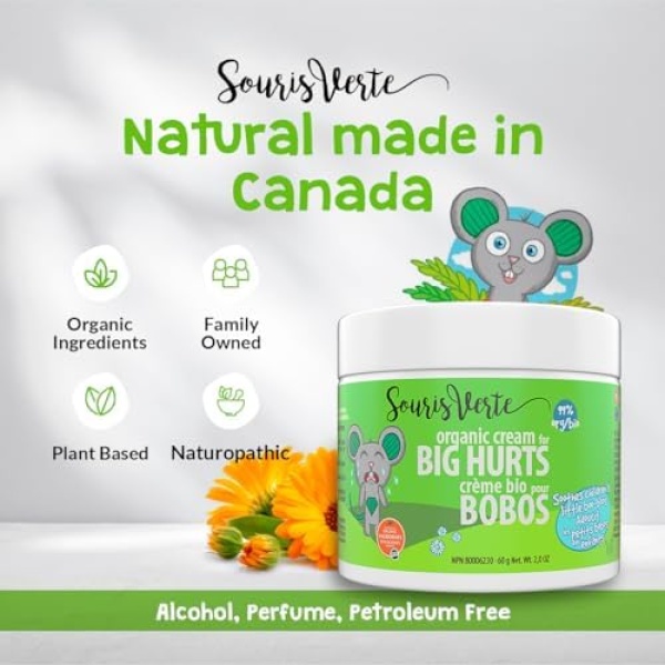 Souris Verte Organic Boo Boo Healing & Diaper Rash Cream – Made in Canada – - Image 7