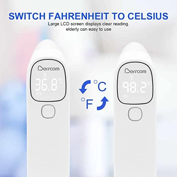 Berrcom Forehead and Ear Thermometer for Adults and Kids, Digital Infrared - Image 8