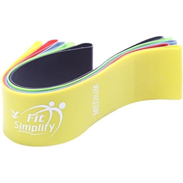 Fit Simplify Resistance Loop Exercise Bands with Instruction Guide and Carry - Image 3