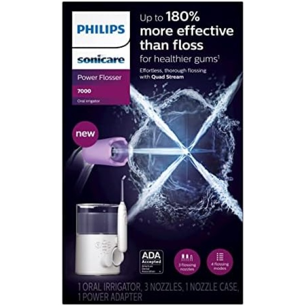Philips Sonicare Power Flosser 7000, Oral Irrigator, White HX3911/30 - Image 21