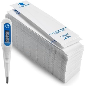 Thermometer Probe Covers - Pack of 100 - Universal and Disposable Probe Cover